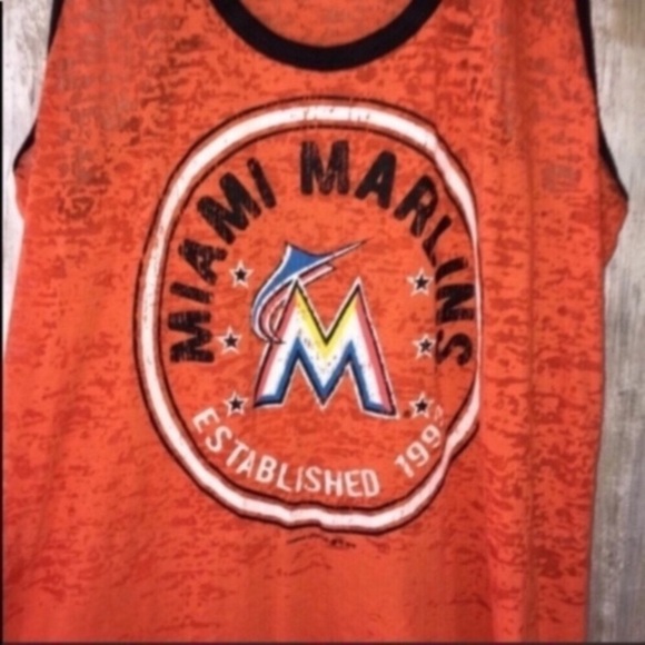 MLB Miami Marlins Sheer To Solid Tank Women’s Small - Picture 2 of 5